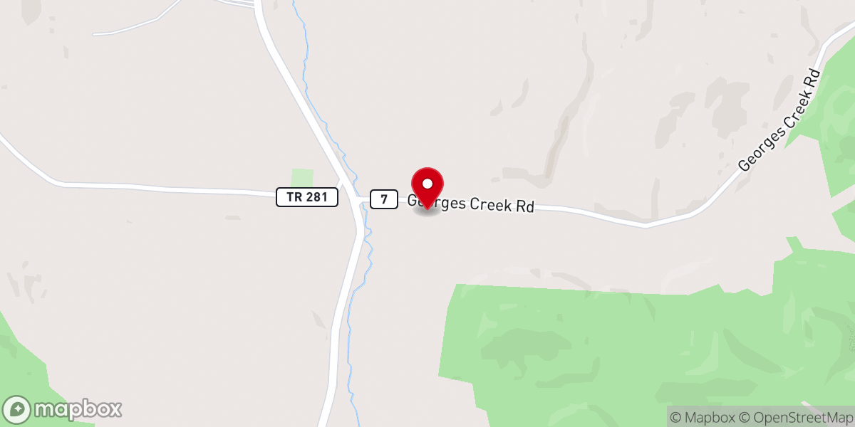 Map showing location of Heritage Baptist Church