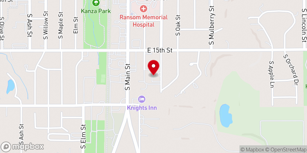 Map showing location of Cedar Square Senior Housing