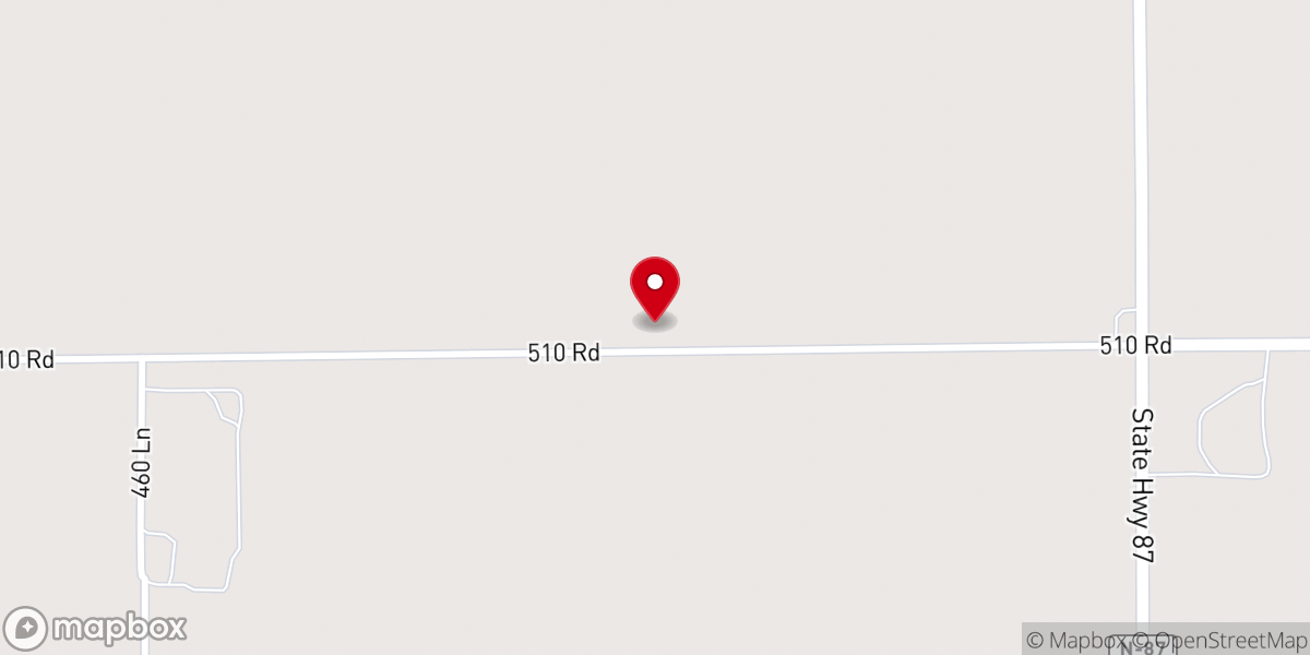 Map showing location of New Hope Friends Church
