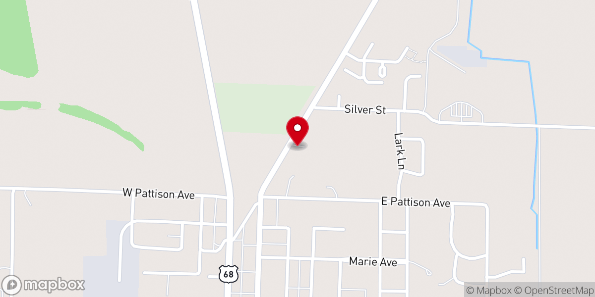 Map showing location of Kenton Church of Christ