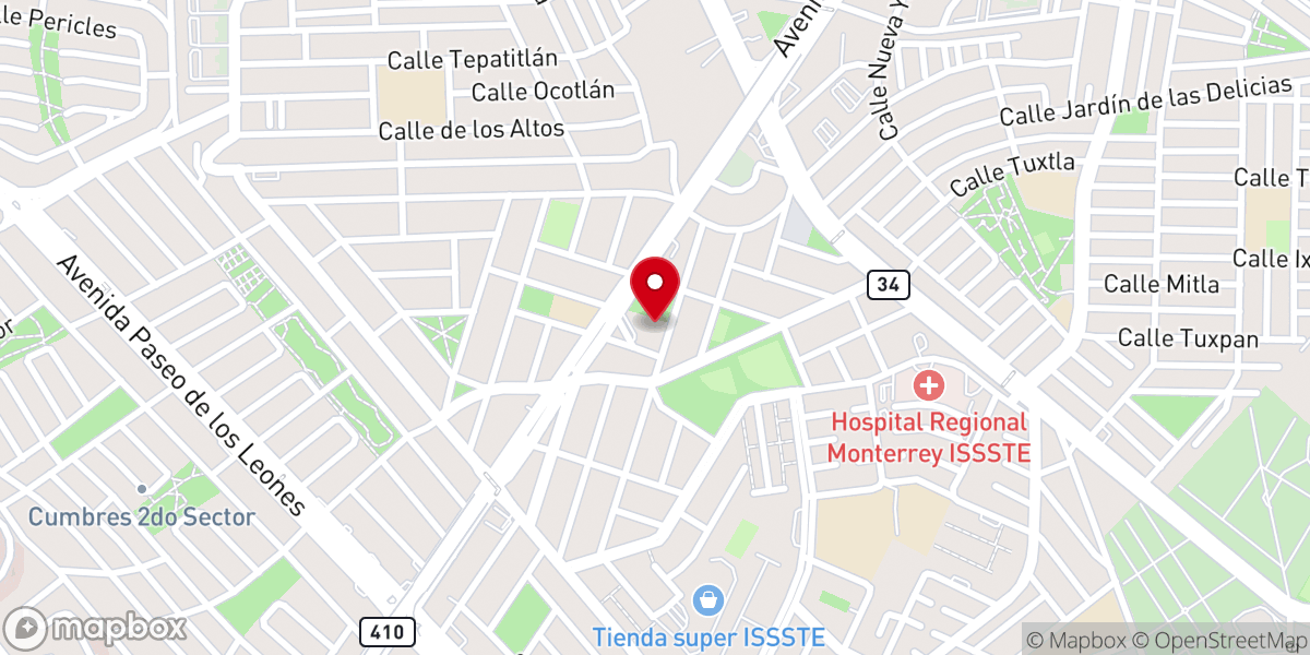 Map showing location of Parroquia La Ascensión del Señor