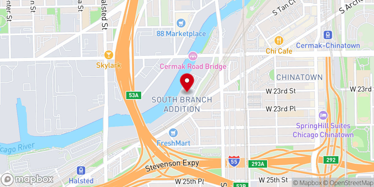 Map showing location of Park Community Church - South Loop