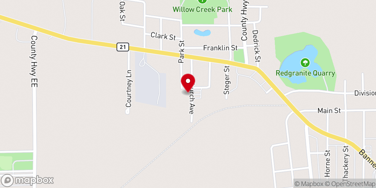 Map showing location of Saint Mark Catholic Parish