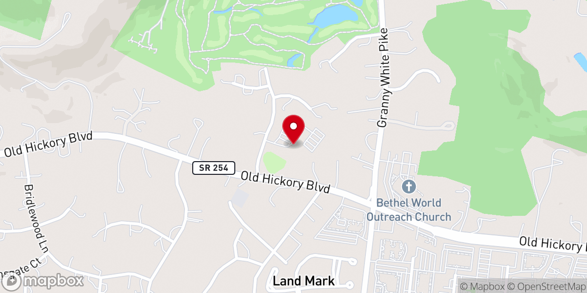 Map showing location of Forest Hills United Methodist Church (FHUMC)