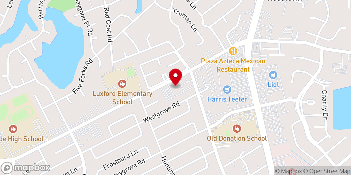 Map showing location of Haygood United Methodist Church