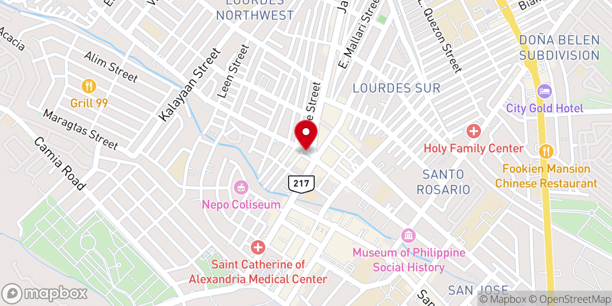 Map showing location of UCKG Pampanga