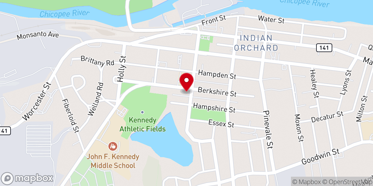 Map showing location of Orchard Covenant Church