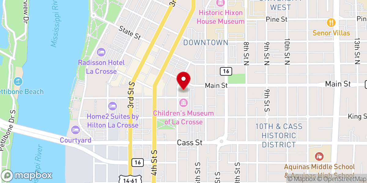 Map showing location of Calvary Assembly of God Church