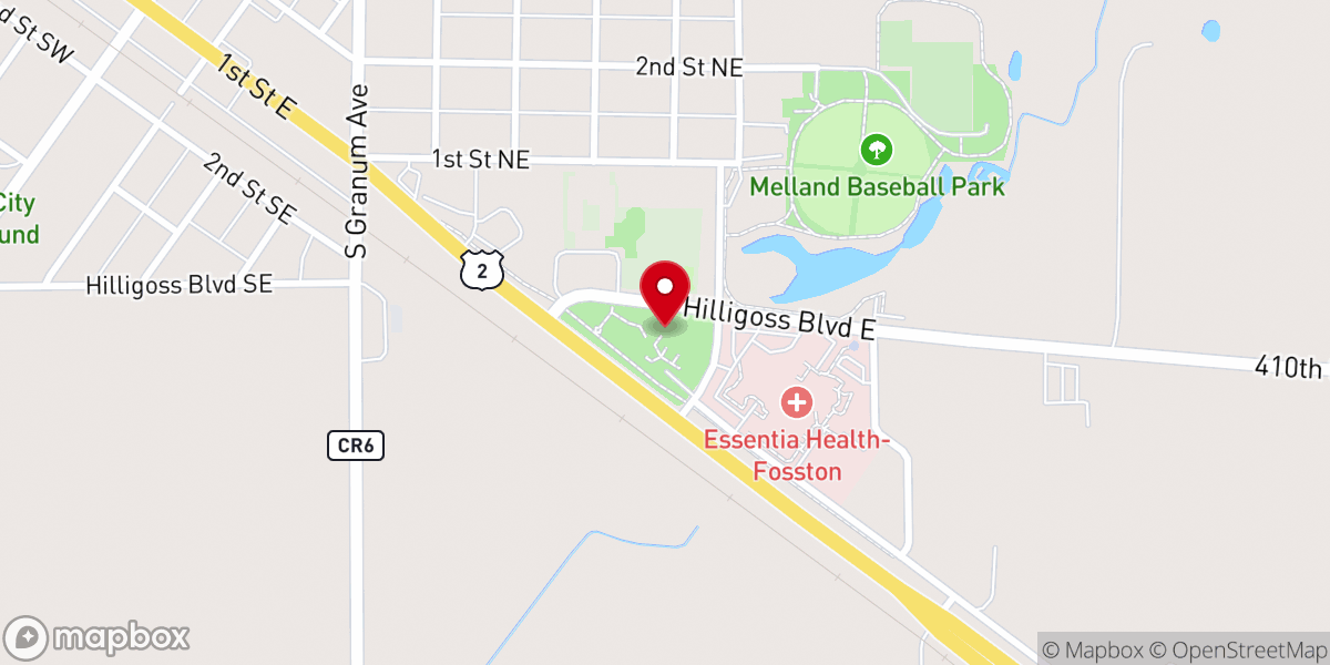 Map showing location of East Polk Heritage Center