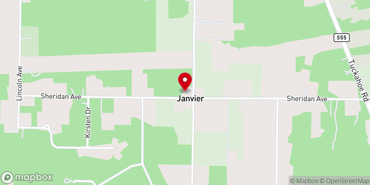 Map showing location of First Presbyterian Church