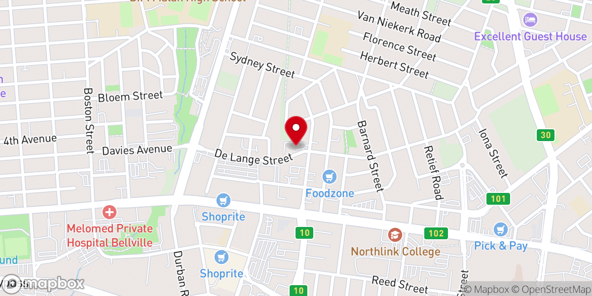 Map showing location of Good Hope Christian Centre Bellville
