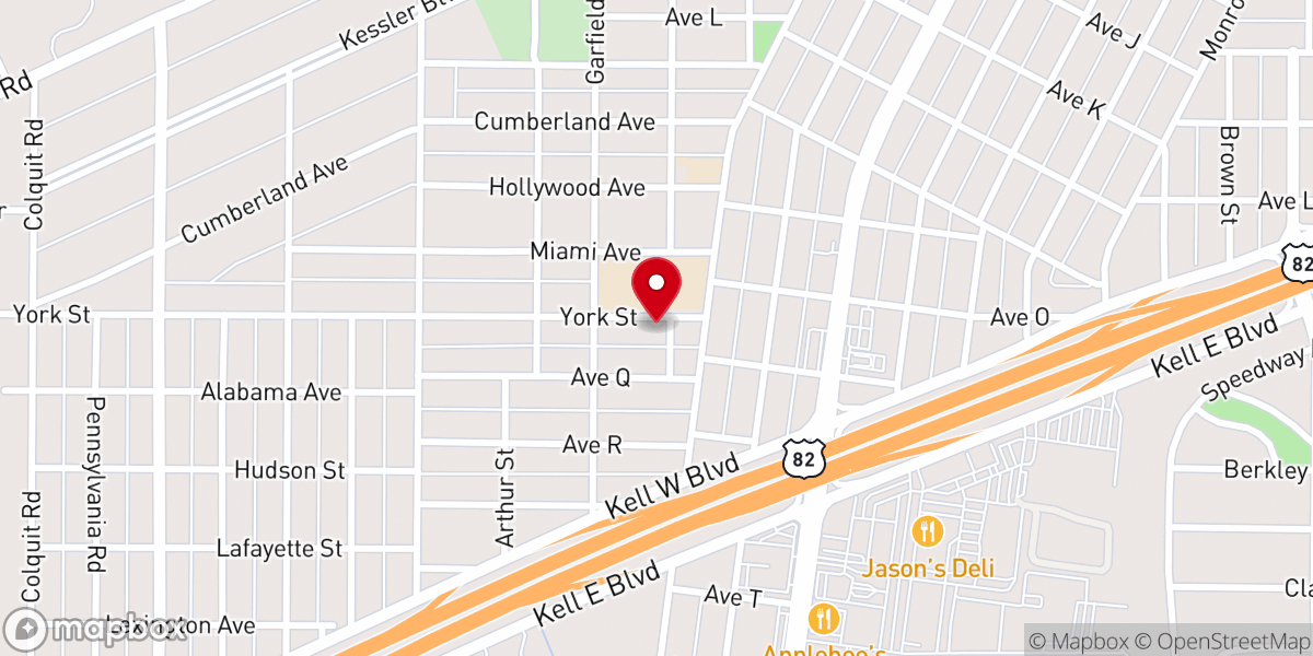 Map showing location of Highland Church of God