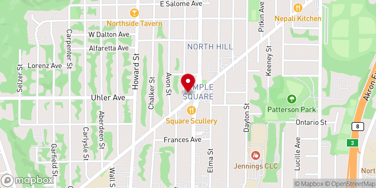 Map showing location of Grace House Christian Church