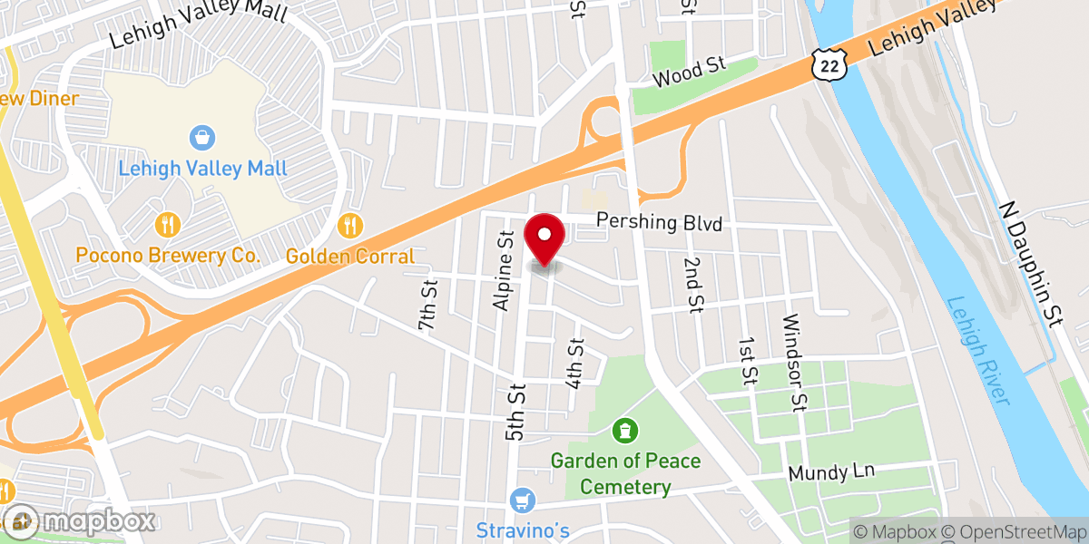 Map showing location of Iglesia Pentecostal La Senda Antigua De Whitehall
