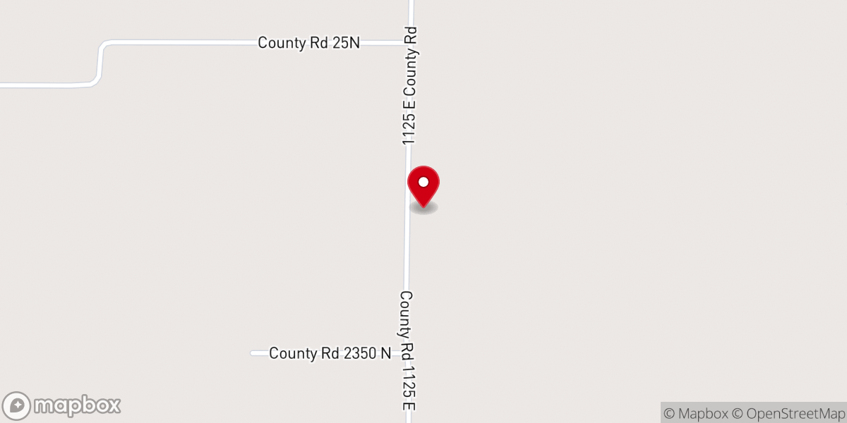 Map showing location of Ellis Mound Church