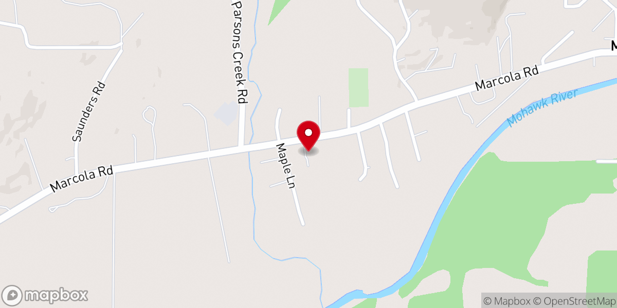 Map showing location of Mohawk Valley Assembly of God
