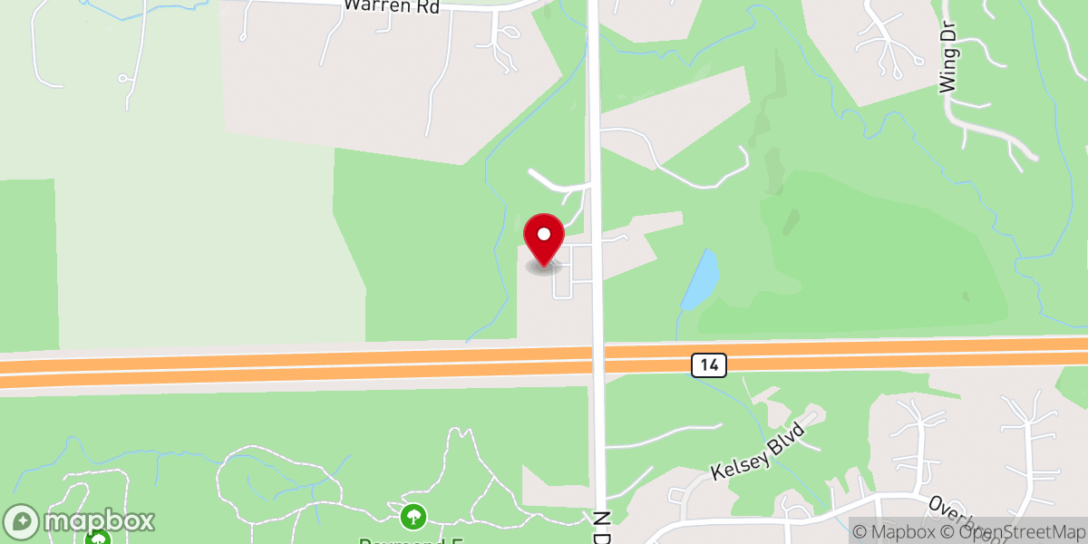 Map showing location of Ann Arbor Joyful Church