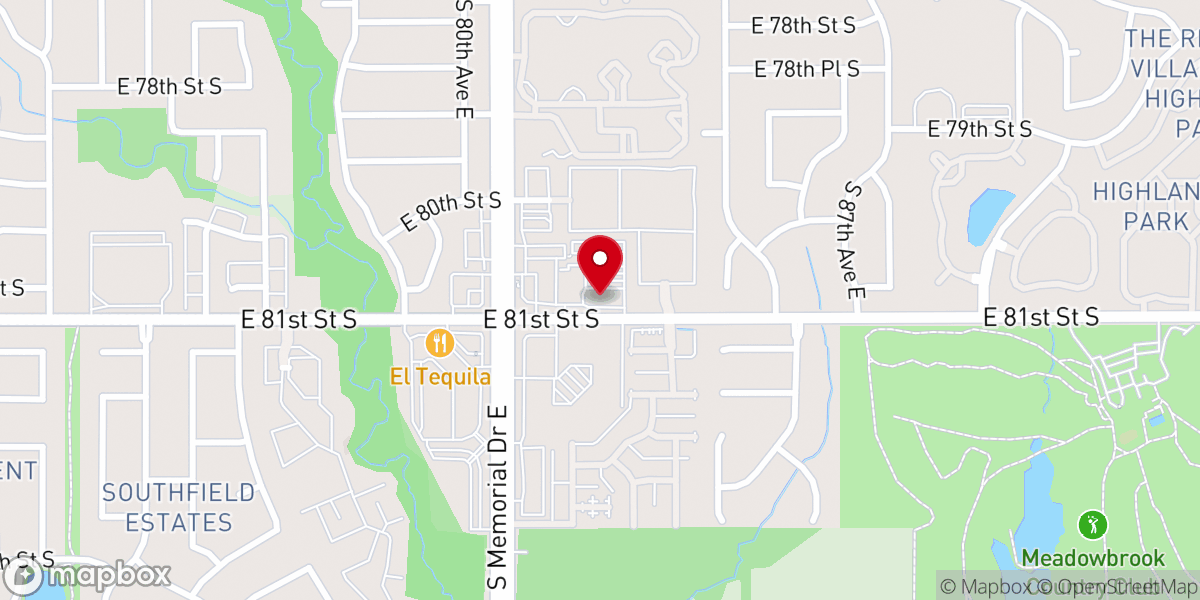 Map showing location of Discover Church