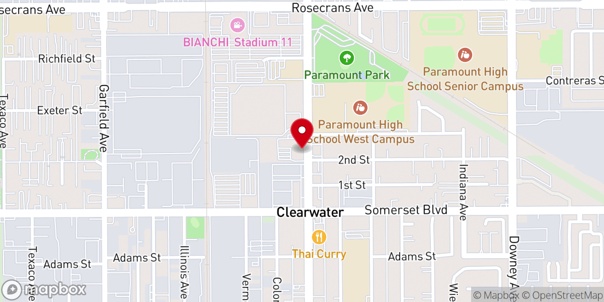 Map showing location of Our Lady of the Rosary Parish