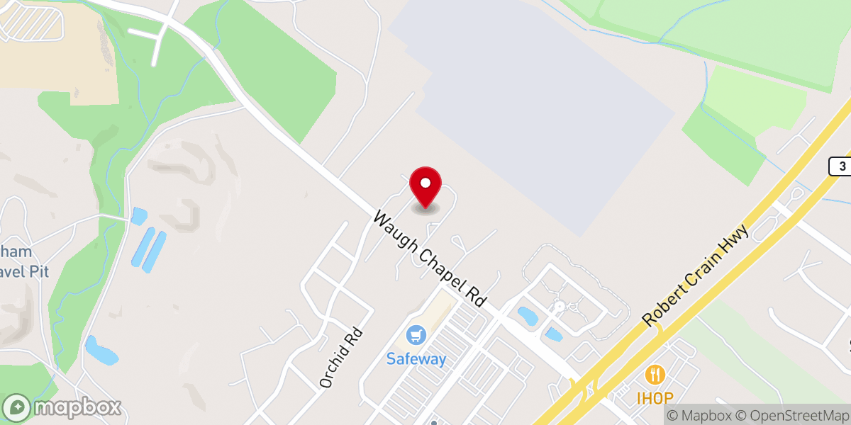Map showing location of Autumn Lake Healthcare at Waugh Chapel