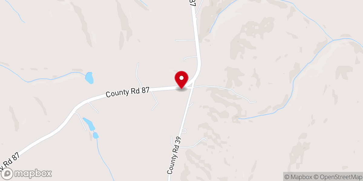Map showing location of Gray Hill Church