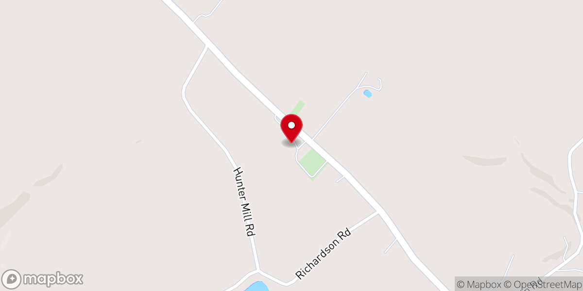 Map showing location of McKendree Faith Church