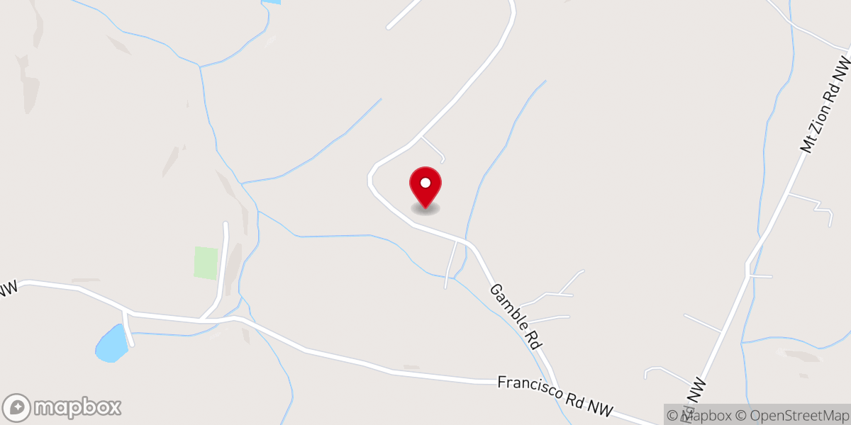 Map showing location of Mt Zion New Covenant Church