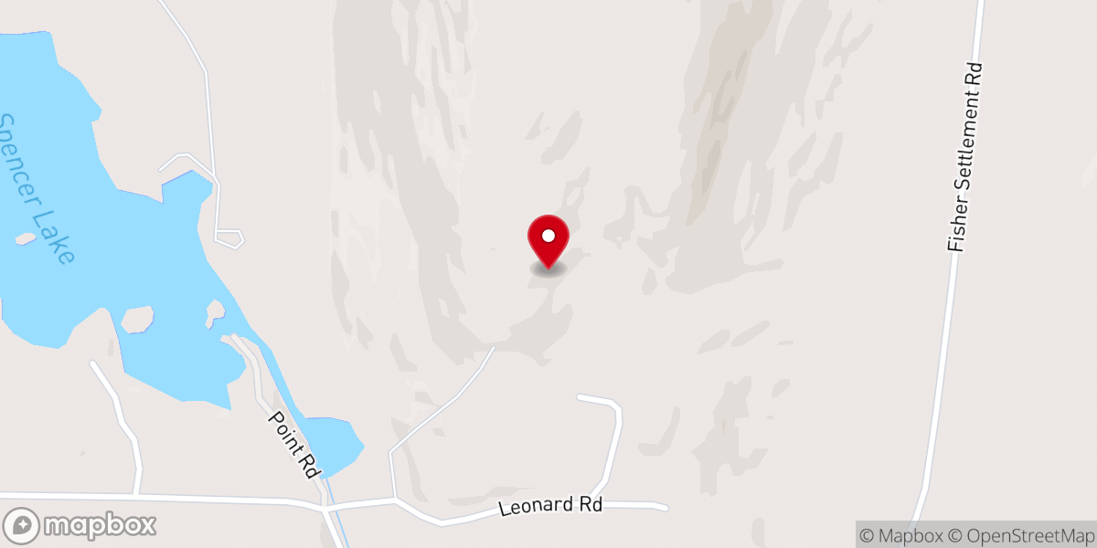 Map showing location of Spencer Federated Church