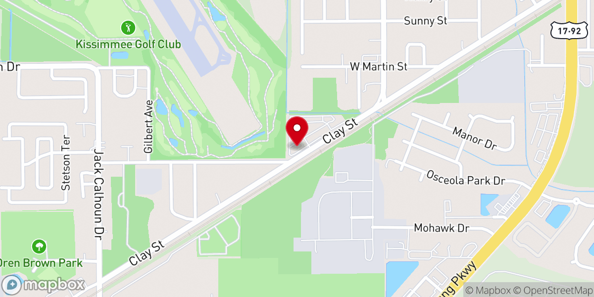 Map showing location of First Apostolic Church