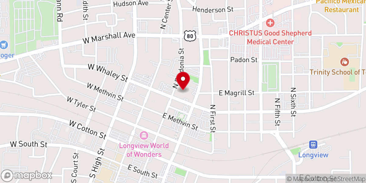 Map showing location of First United Methodist Church