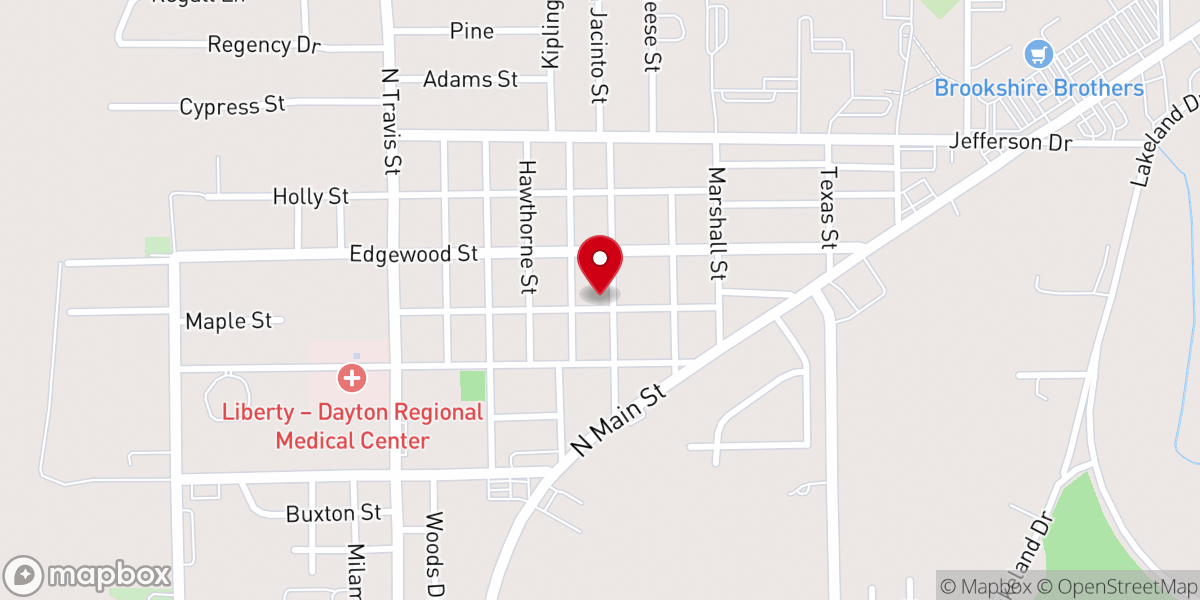 Map showing location of Valley Community Bible Church