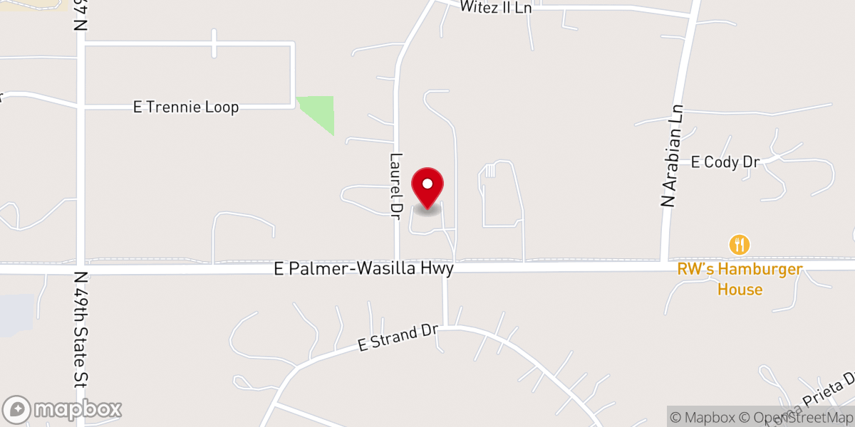 Map showing location of Manna Baptist Church