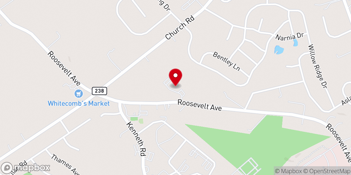 Map showing location of Good Shepherd Lutheran Church