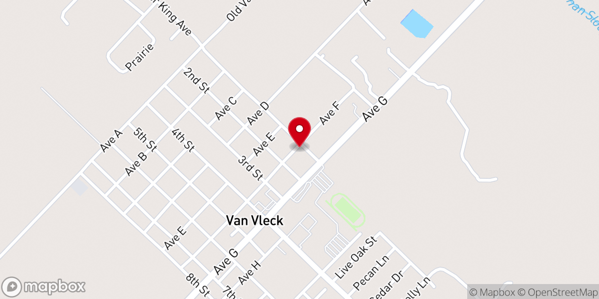 Map showing location of St. John Missionary Baptist Church