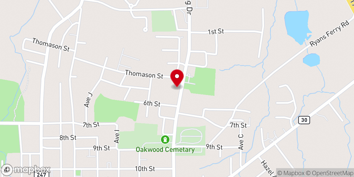 Map showing location of Amazing Grace Global Methodist Church