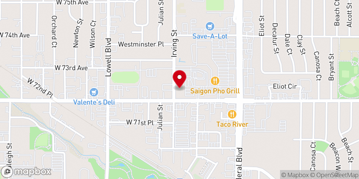 Map showing location of Living Hope Community Church