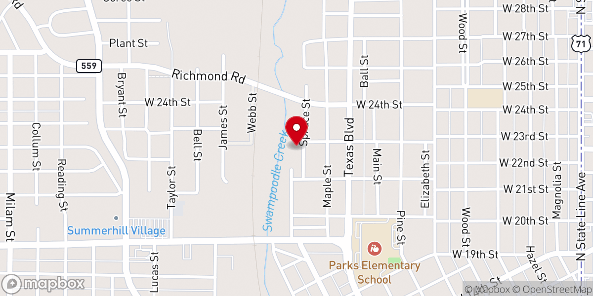 Map showing location of Polly Chapel