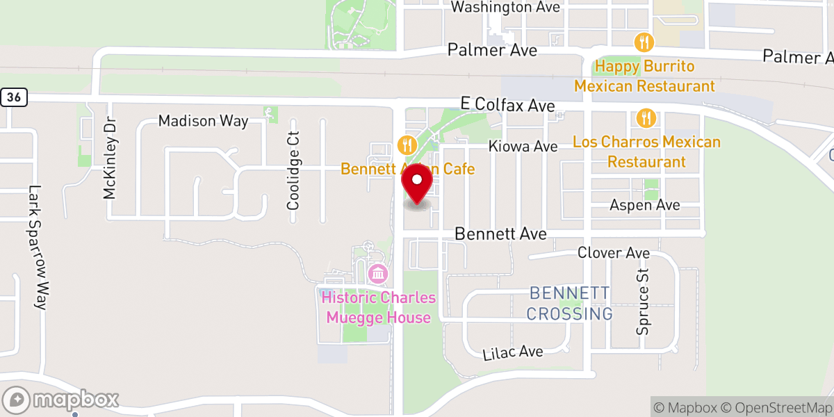 Map showing location of Christ Our Redeemer Lutheran