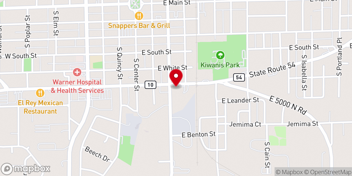 Map showing location of New Life Community Church