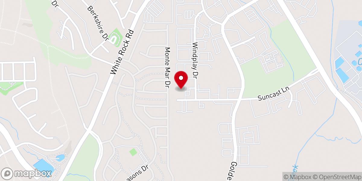 Map showing location of North Coast Church El Dorado Hills