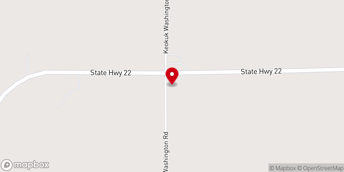Map showing location of Salem Mennonite Church