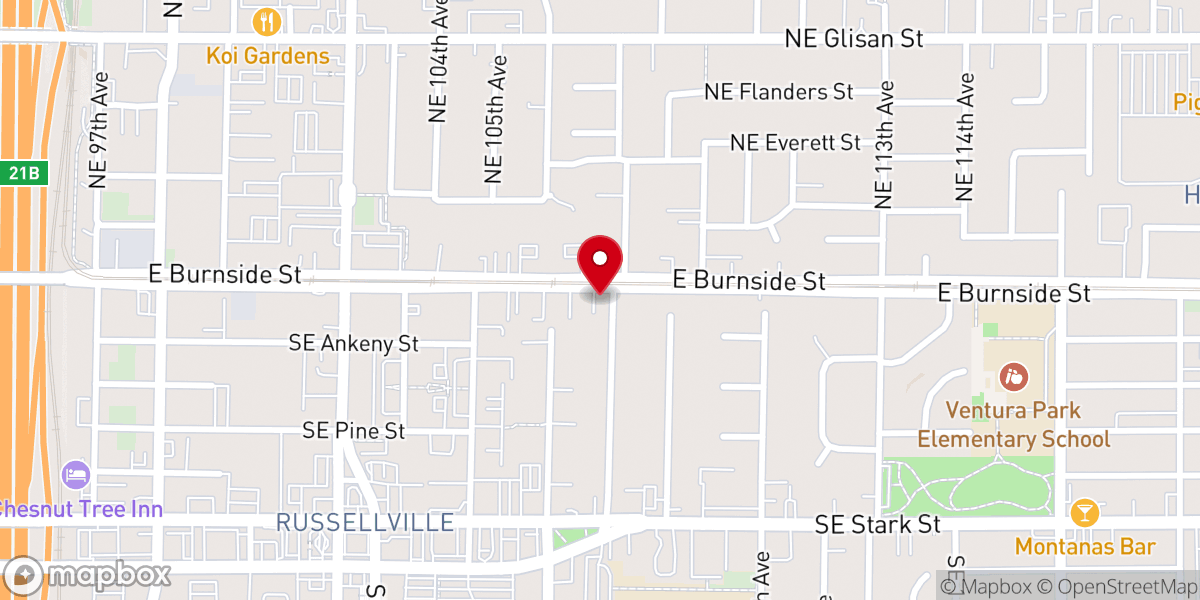 Map showing location of Bible Missionary Baptist Church