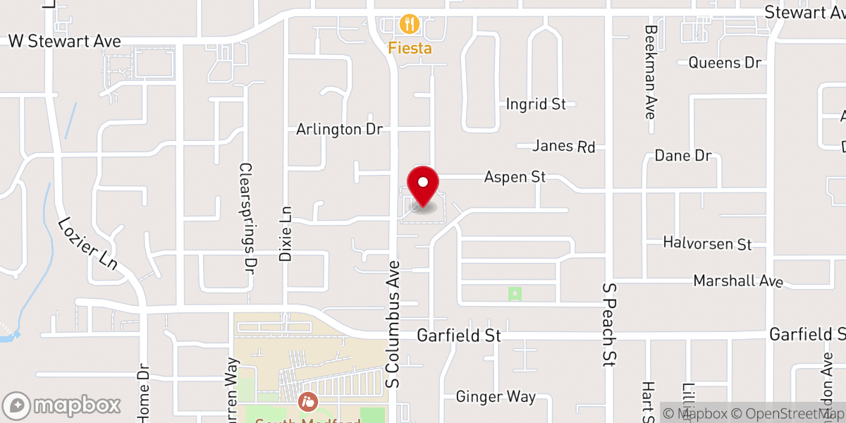 Map showing location of Church of the Nazarene Life Path