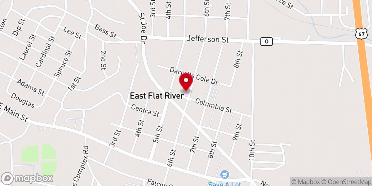 Map showing location of Park Hills Church-The Nazarene