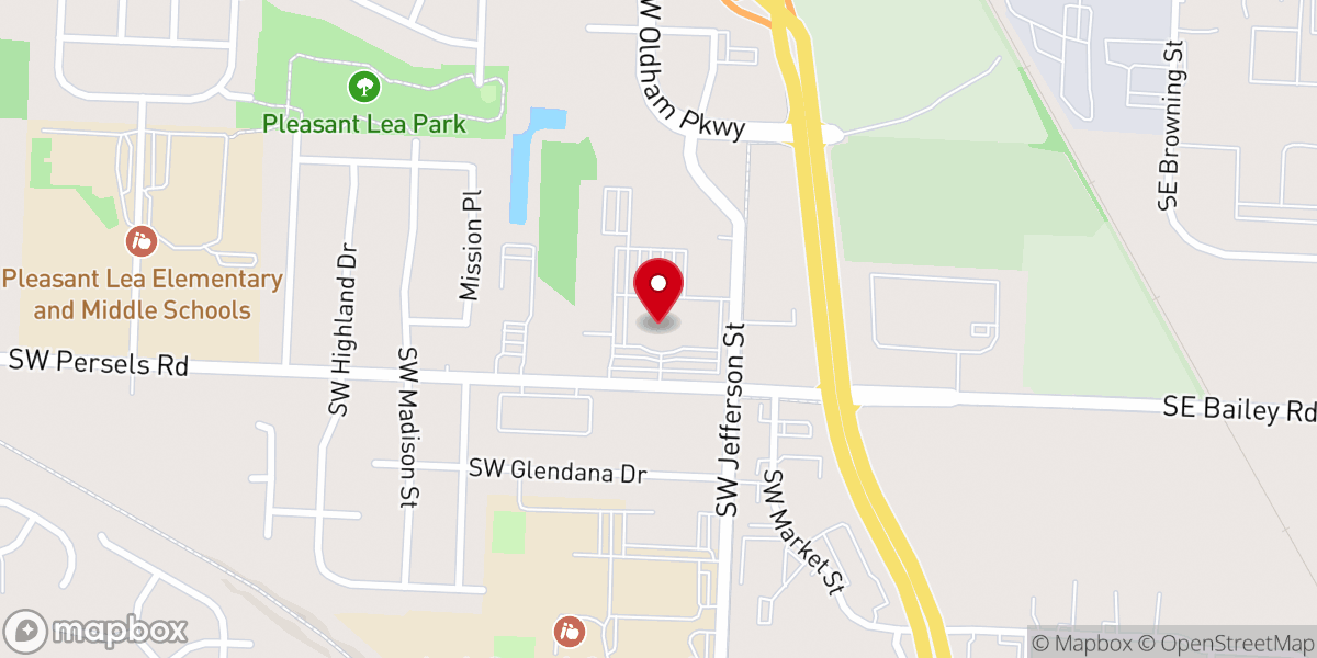 Map showing location of Abundant Life Church - Lee's Summit