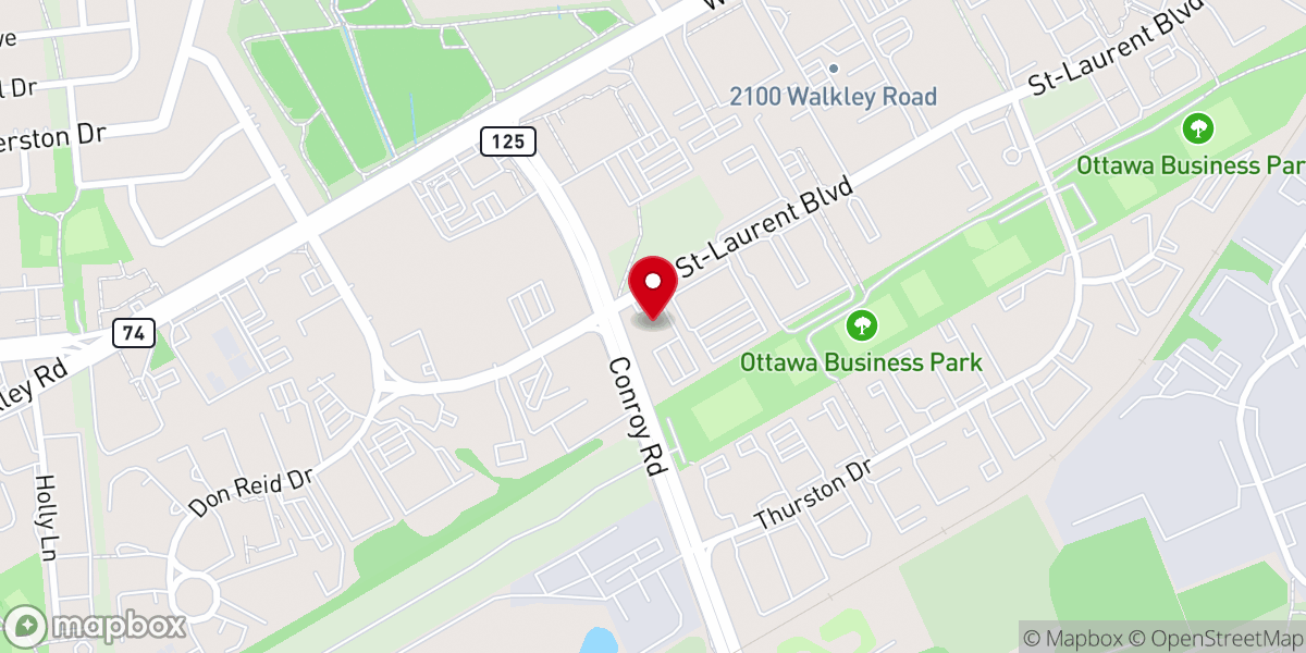 Map showing location of Christ Embassy Ottawa