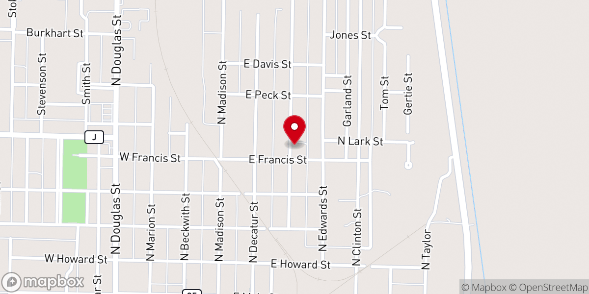 Map showing location of Churchof God & Christ