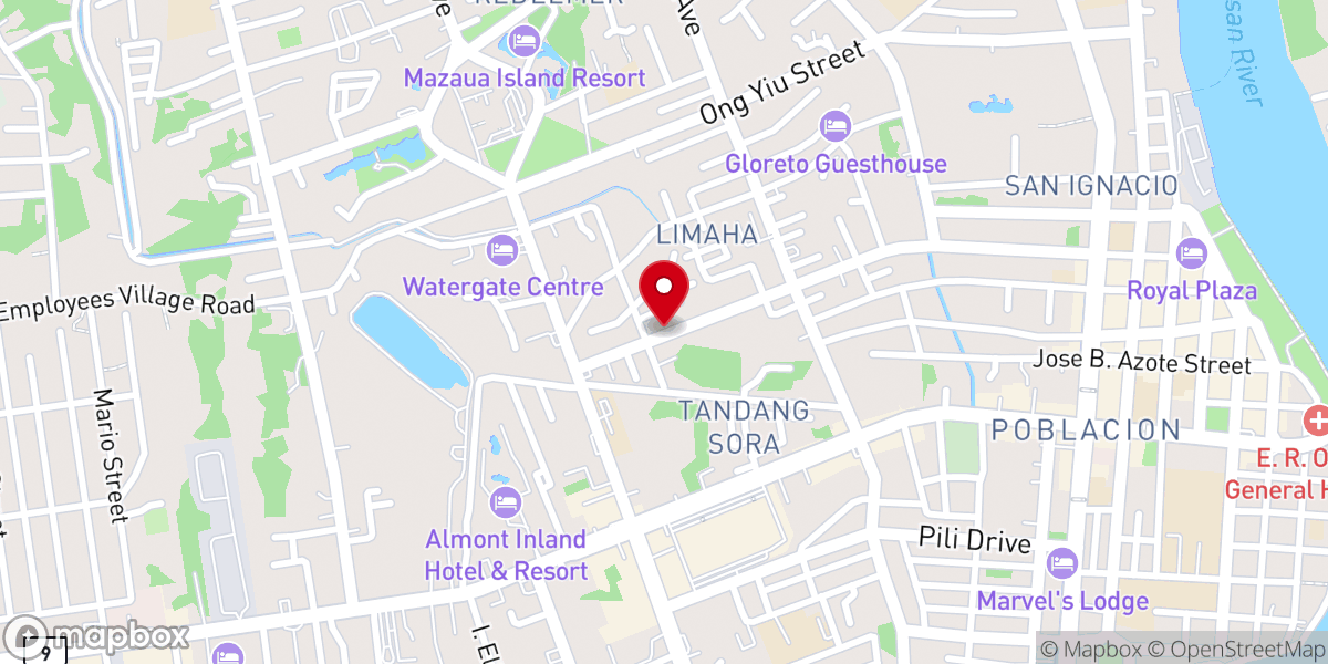 Map showing location of Destiny Church Butuan
