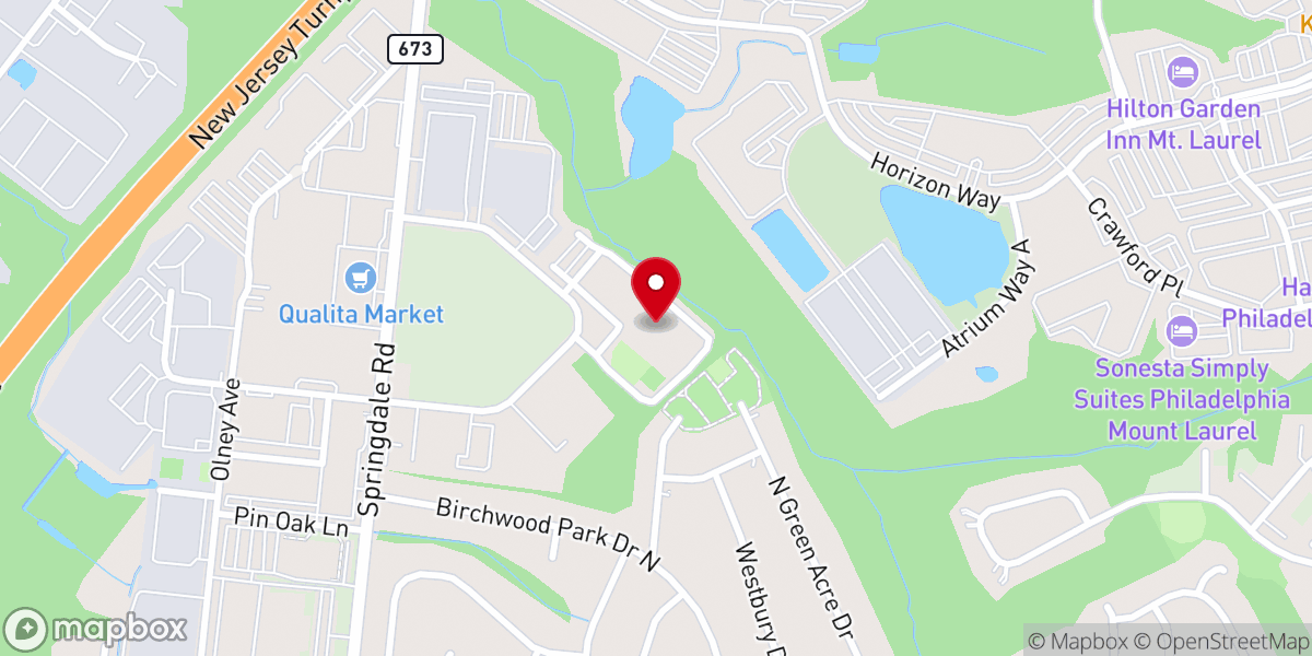 Map showing location of Metro Church in Cherry Hill