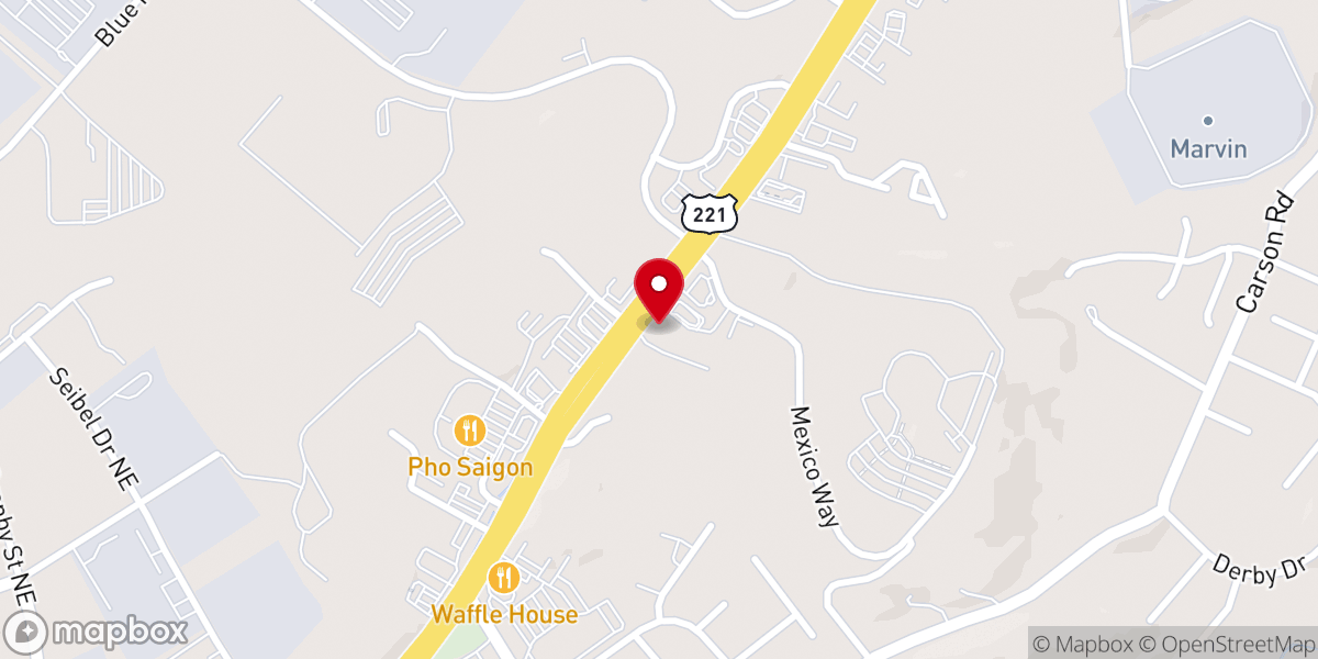 Map showing location of Grace & Truth Baptist Church